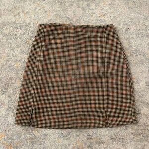 Plaid mini skirt